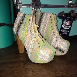 Jeffrey Campbell Lita Crochet and Neon
